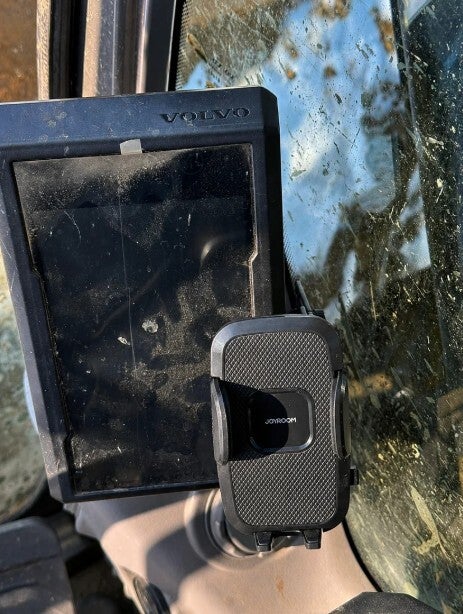 Phone Holder for Volvo Excavators