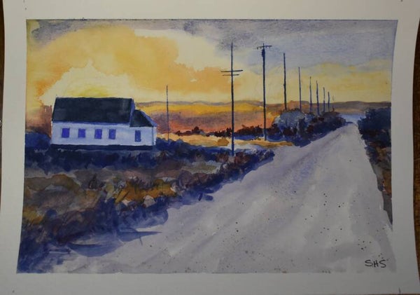 A Walk at Sunset