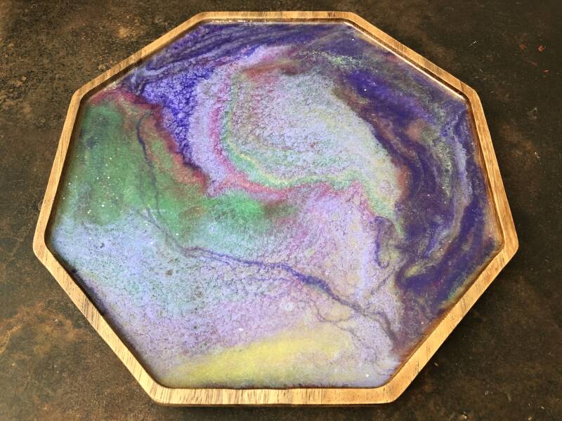 Resin Art Serving Tray