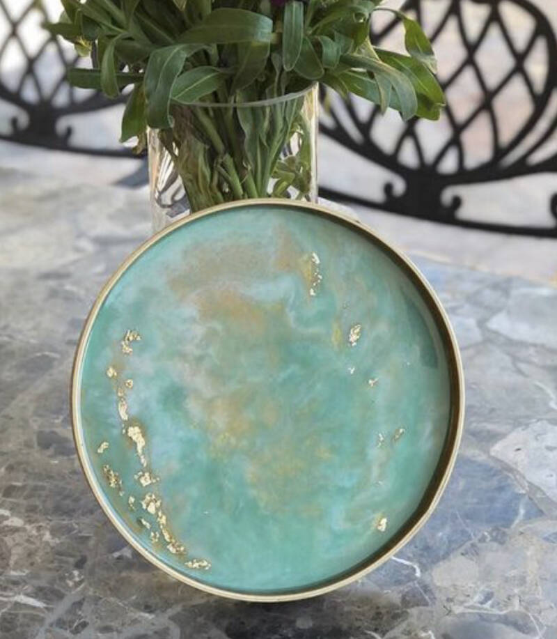 Resin Art Serving Tray