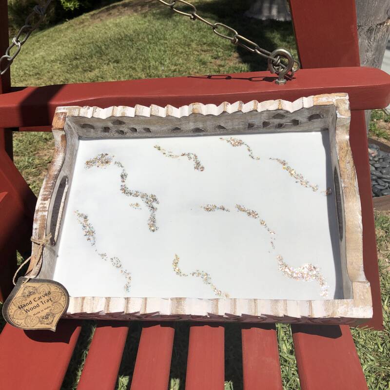 Resin Art Serving Tray