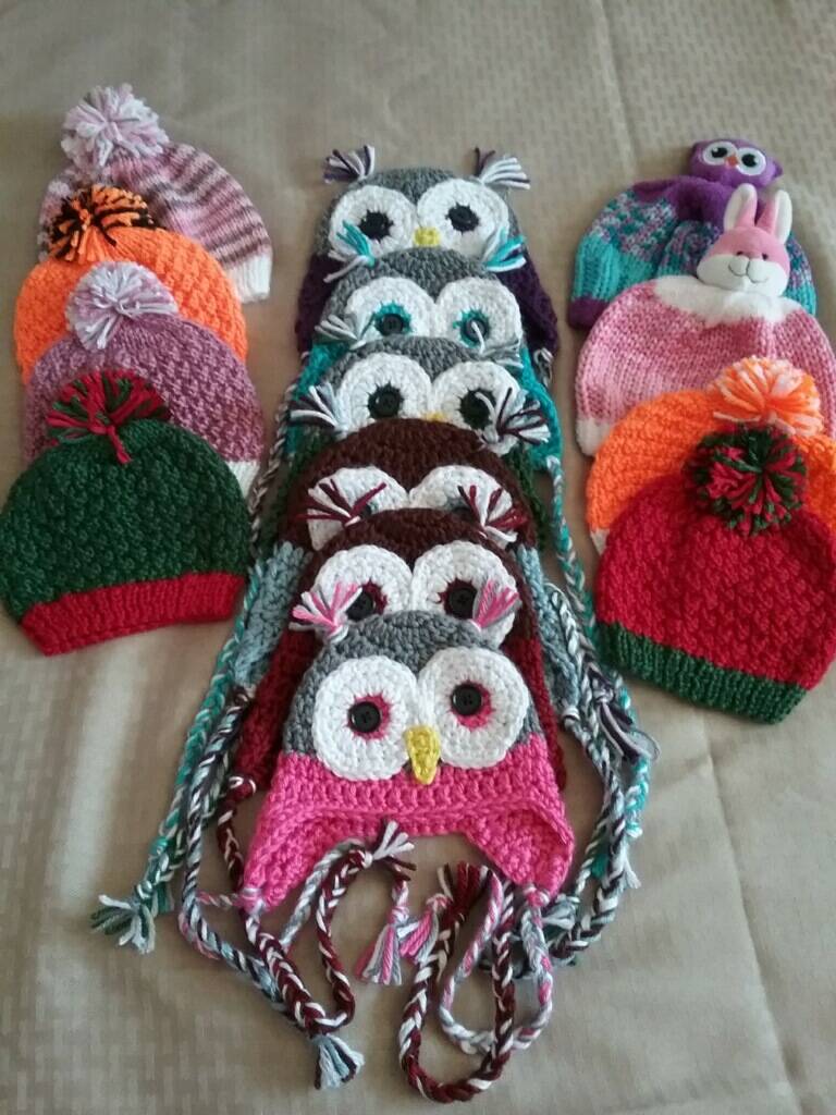 Hand Crocheted Baby Beanie Caps