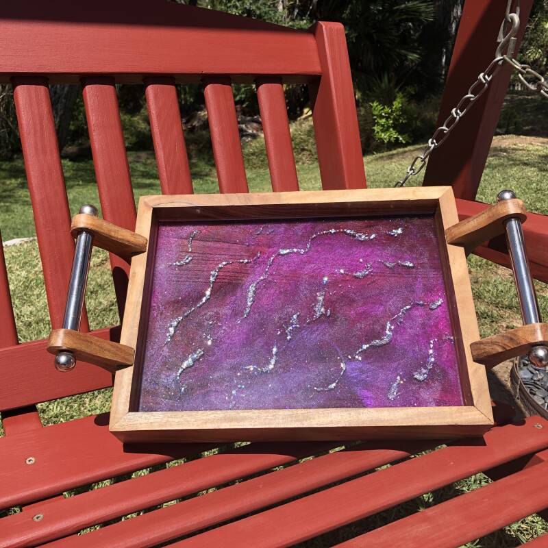 Resin Art Serving Tray