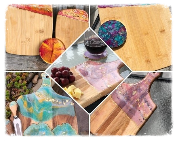 Resin Art Charcuterie Boards