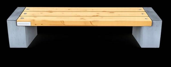 Tuinbank beton en geschaafd Douglas hout 165x45x45cm