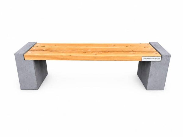 Tuinbank beton en geschaafd Douglas hout 165x45x45cm