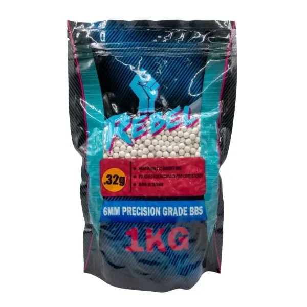 Rebel Precision 6mm BBs 1kg Bag - 0.32g