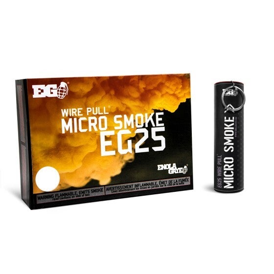 10x EG25 Micro Smoke Grenade (White) (Single Vent) (~30s; 0.5g/s)