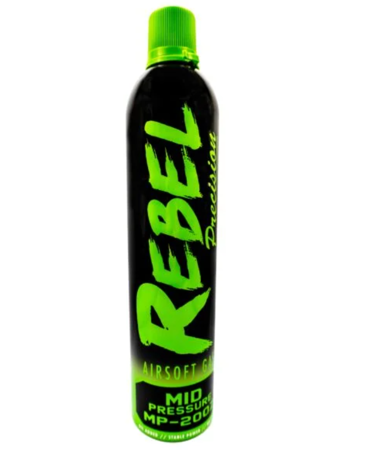Rebel Precision MP-200Z 600ml Performance Green Gas (Mid Pressure: 12kg/170psi)
