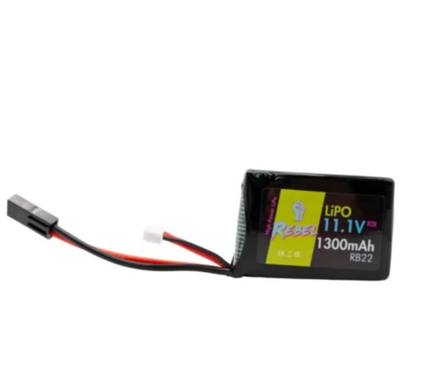 Rebel Battery - 1300mAh LiPo 11.1V 20C stick (PEQ/AN-15) - Mini Tamiya