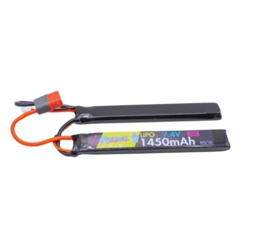 Rebel Battery - 1450mAh Lipo 7.4V 30C Nunchuck - Deans