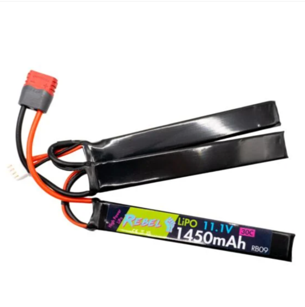 Rebel Battery - 1450mAh Lipo 11.1V 30C Nunchuck - Deans