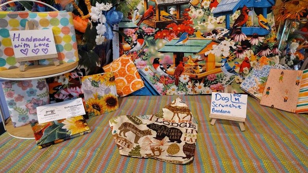 Dog scrunchie bandana