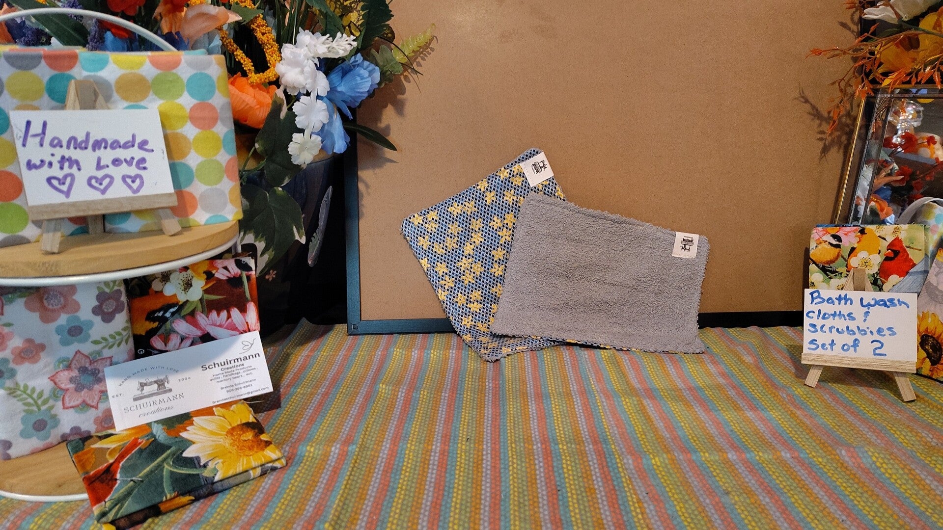 Set of 2 body wash cloths