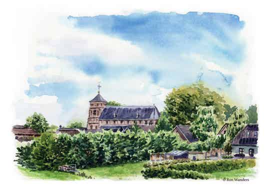 Print Gezicht op Pannerden