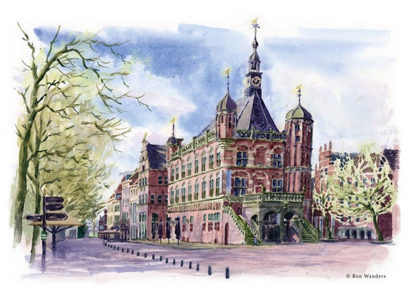 Print de Waag in Deventer