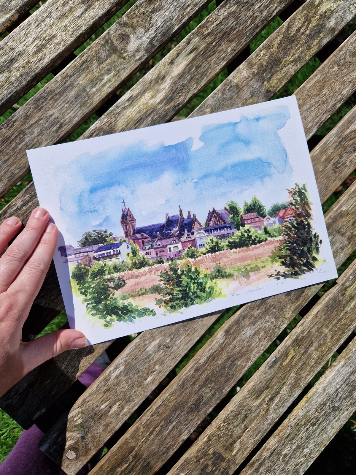 Fine Art Print Lobith en de Geuzenwaard