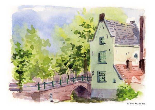 Print het witte huisje in Amersfoort