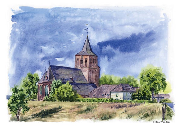 Print De Martinuskerk in Oud-Zevenaar