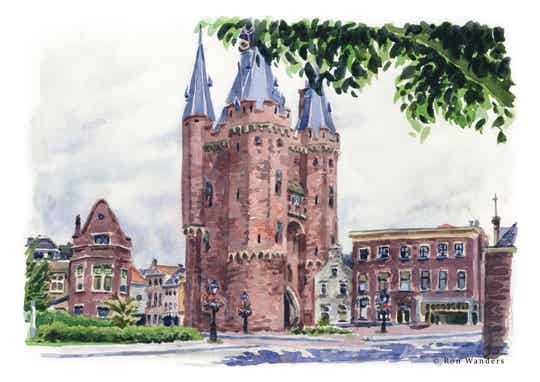 Print De Sassenpoort in Zwolle