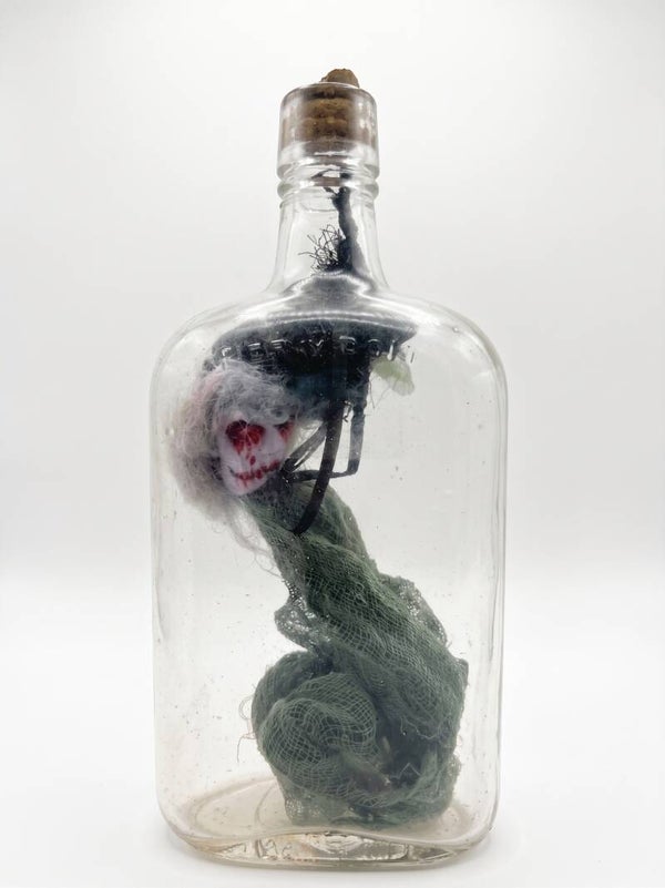 Trapped Witch Spirit Antique Glass Bottle Elizabeth Howe Violent Haunted Salem