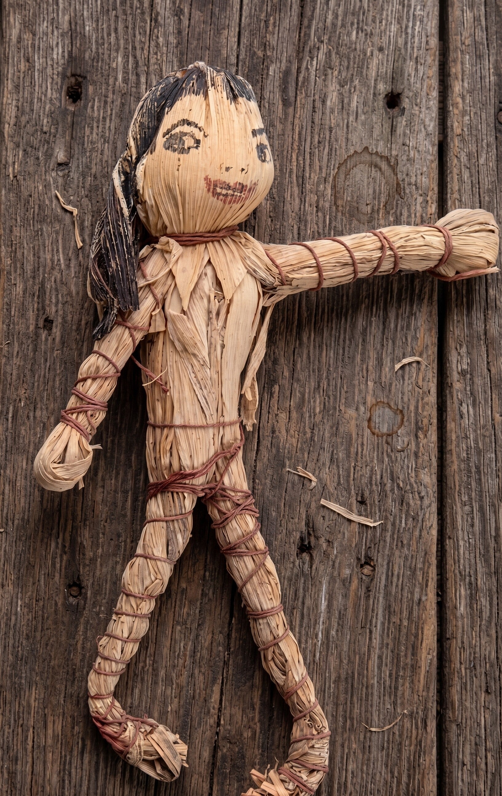 Bizarre Haunted Doll Handmade OOAK Paranormal Entity Straw Husk Very Strange