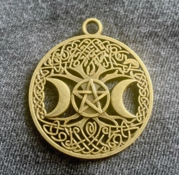 10 Unique 100X Magic Blessings Powerful Necklace Pentacle Moon Gold Wicca Pagan