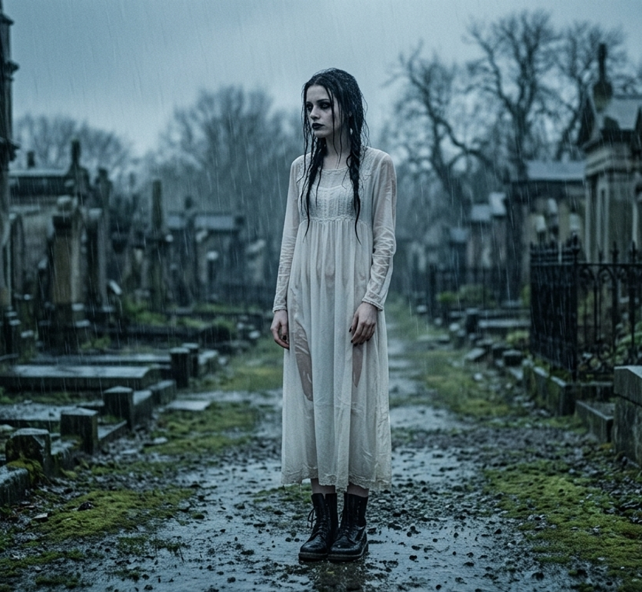 4x6 High Gloss Photograph - Reflection in the Graveyard