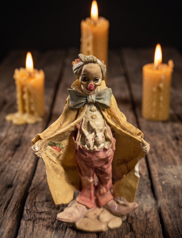 HAUNTED Clown Figurine 3 ACTIVE ENTITIES Stolen Soul Rabbits VINTAGE Paranormal