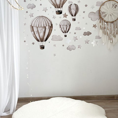 Moje. Cloud Speelmat - Teddy Beige, Honing, Graphite,Grijs,Wit.
