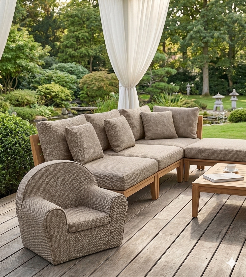 Peuterstoel in Copacobana sunproof out-door stof