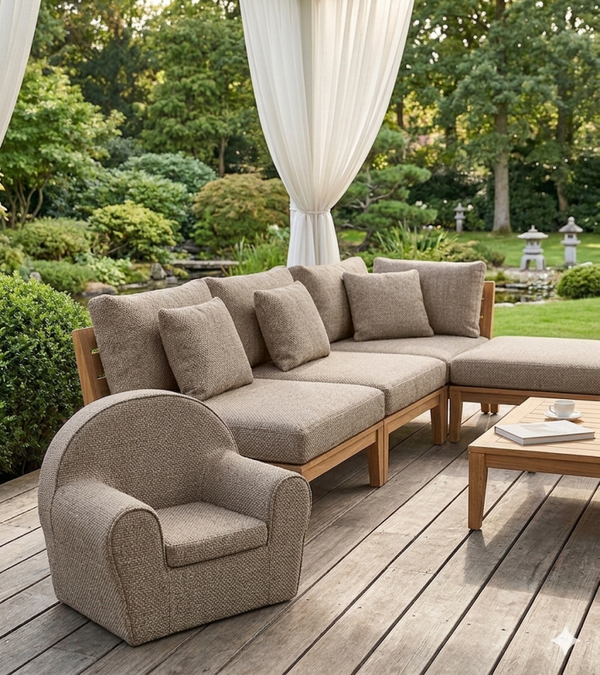 Peuterstoel in Copacobana sunproof out-door stof