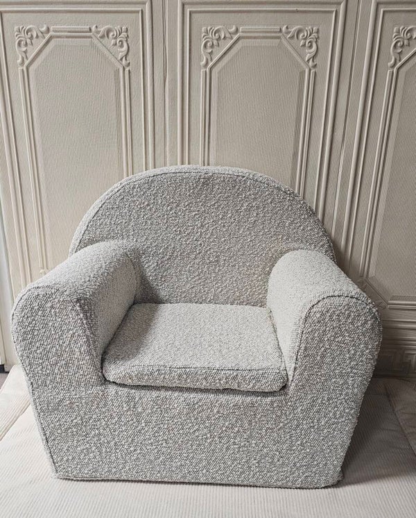 Peuterstoel Bouclé Licht Beige