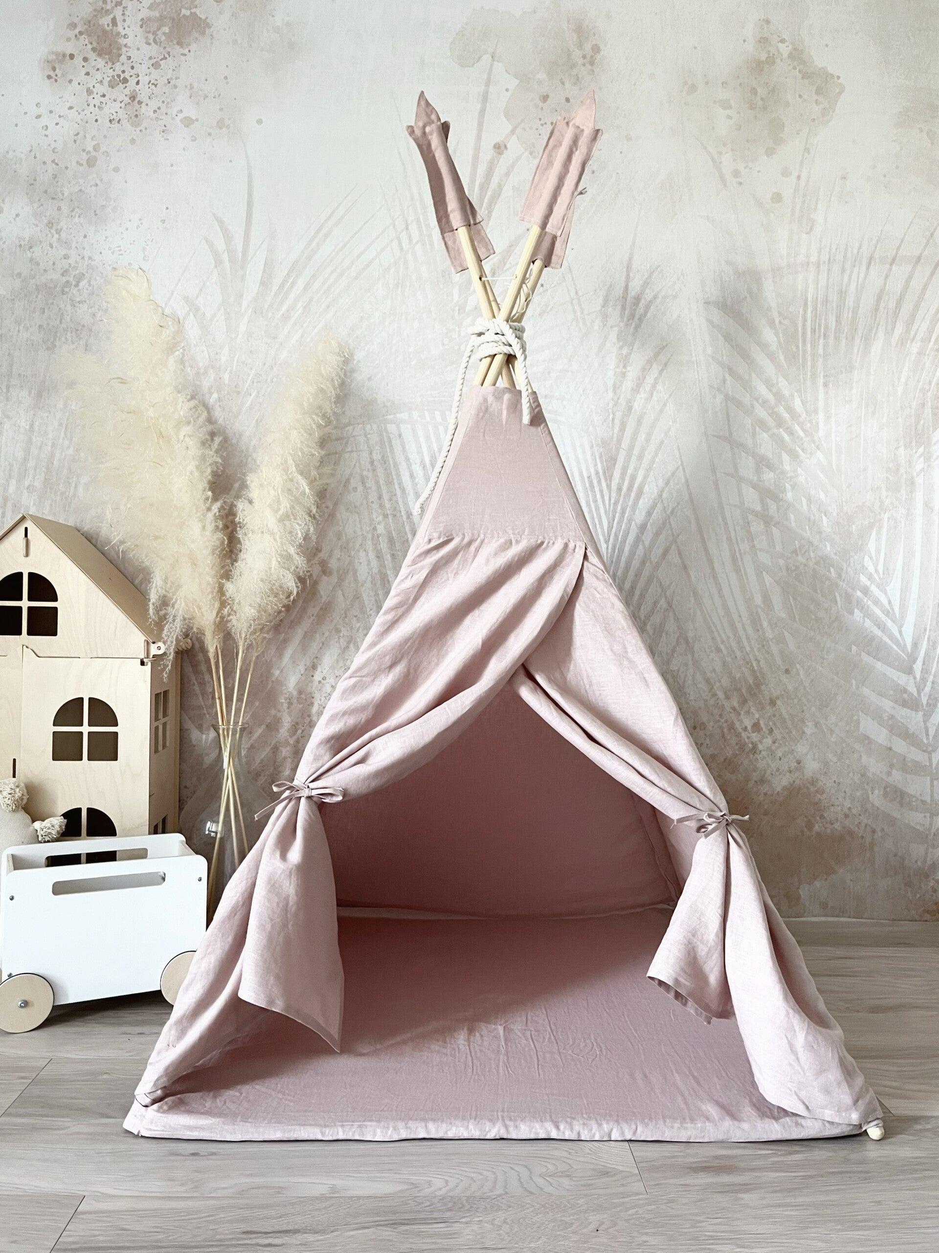 Moje. Tipi Tent Linnen Powder Pink