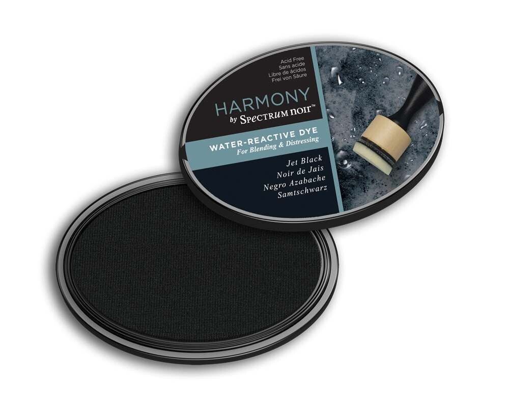 Crafters Companion JET BLACK Spectrum Noir Water Reactive Dye Inkpad