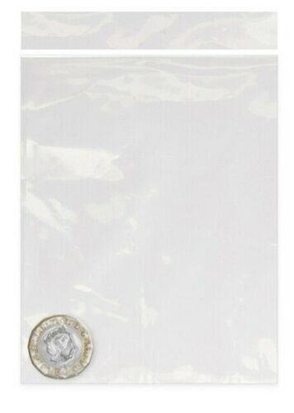 50x Grip Seal Clear Polythene Bags 3.5 inch x 4.5 inch Grip Seal airtight closure clear polyethylene reusable use multiple times reduce waste clear polyethylene Press and Seal reusable craft supplies waste craft supplies Ideal for food storage