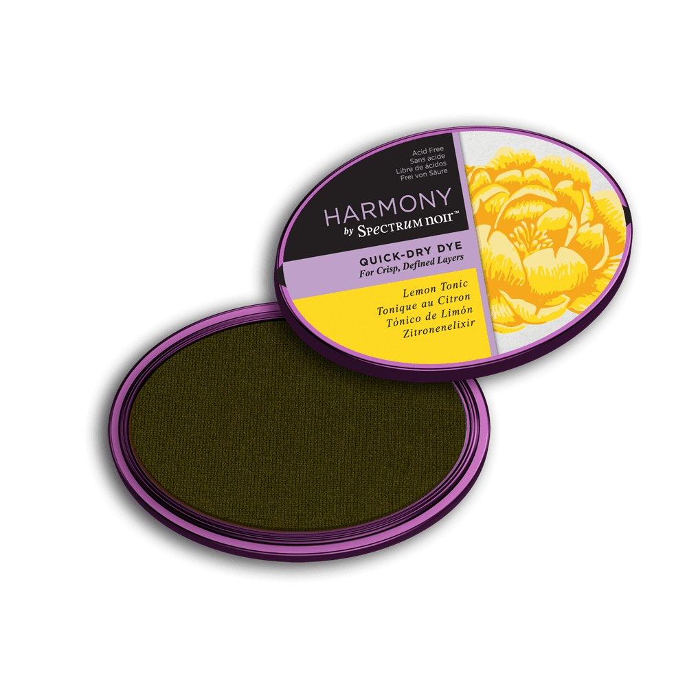 LEMON TONIC Spectrum Noir Harmony Quick-Dry Dye Stamping Inkpad Crafters Companion
