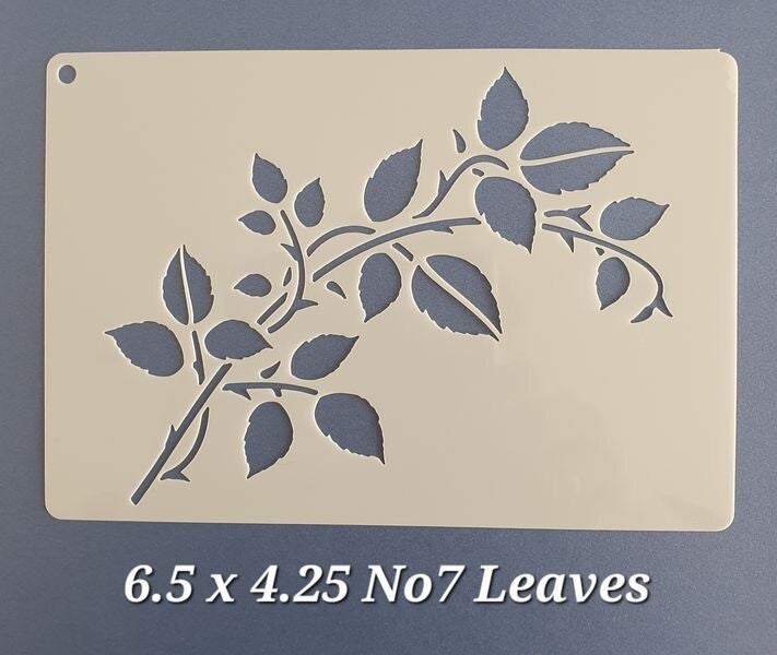 6.5 x 4.25 inch FLOWERS Stencil No7. Scrapbooking Tee Shirt Wall Painting Glass Fabric Greeting Cards Stencil Mylar Mixed Media Stencils Furniture Templates Craft Projects Interior Exterior