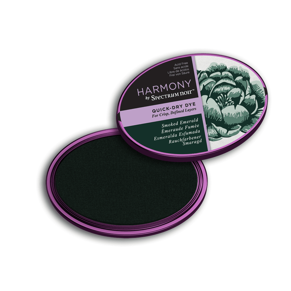 SMOKED EMERALD Spectrum Noir Harmony Quick-Dry Dye Stamping Inkpad Crafters Companion
