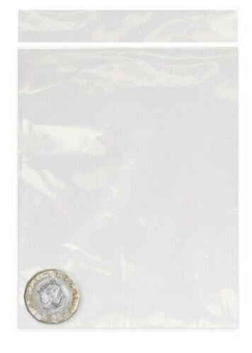 50x Grip Seal Clear Polythene Bags 3.5 inch x 4.5 inch Grip Seal airtight closure clear polyethylene reusable use multiple times reduce waste clear polyethylene Press and Seal reusable craft supplies waste craft supplies Ideal for food storage