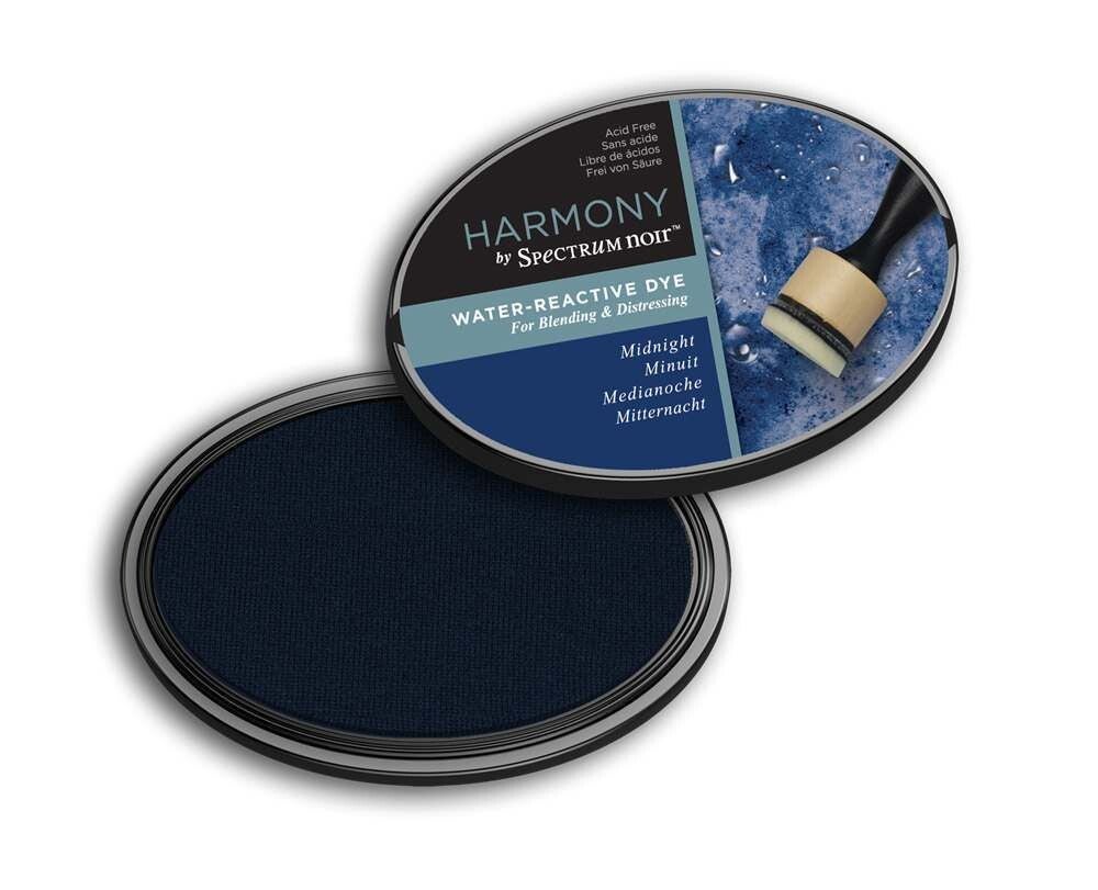 Crafters Companion MIDNIGHT Spectrum Noir Water Reactive Dye Inkpad