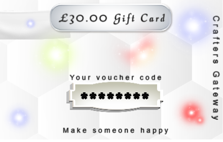 Crafters Gateway Craft Consumables Supplies £30 Gift Card SAVE £3 with the 10% Discount