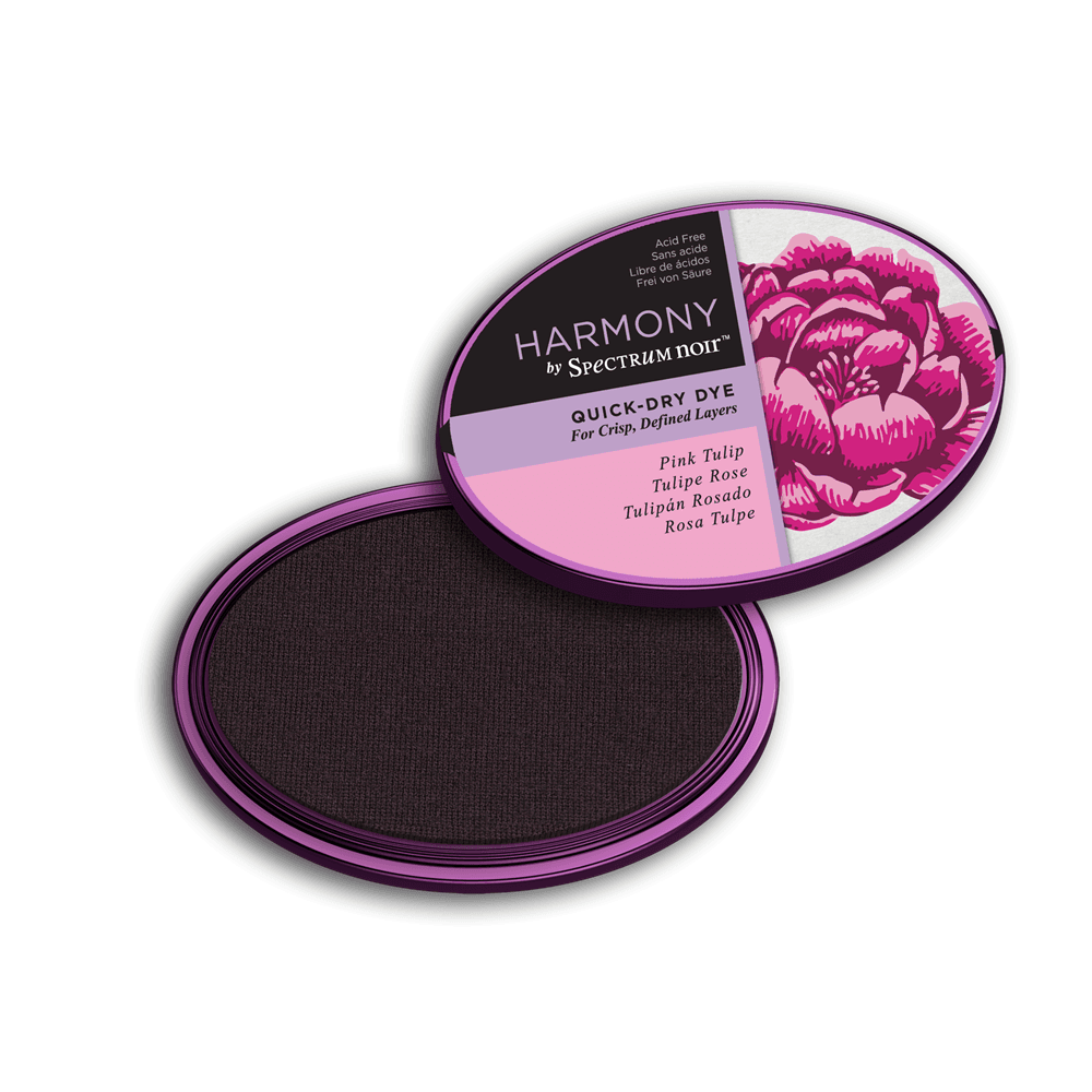 PINK TULIP Spectrum Noir Harmony Quick-Dry Dye Stamping Inkpad Crafters Companion