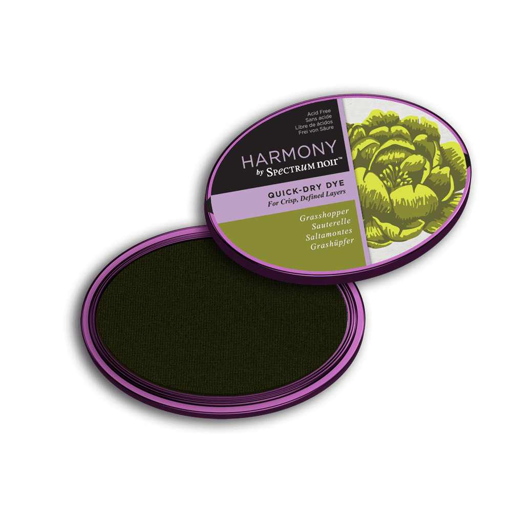 GRASSHOPPER Spectrum Noir Harmony Quick-Dry Dye Stamping Inkpad Crafters Companion