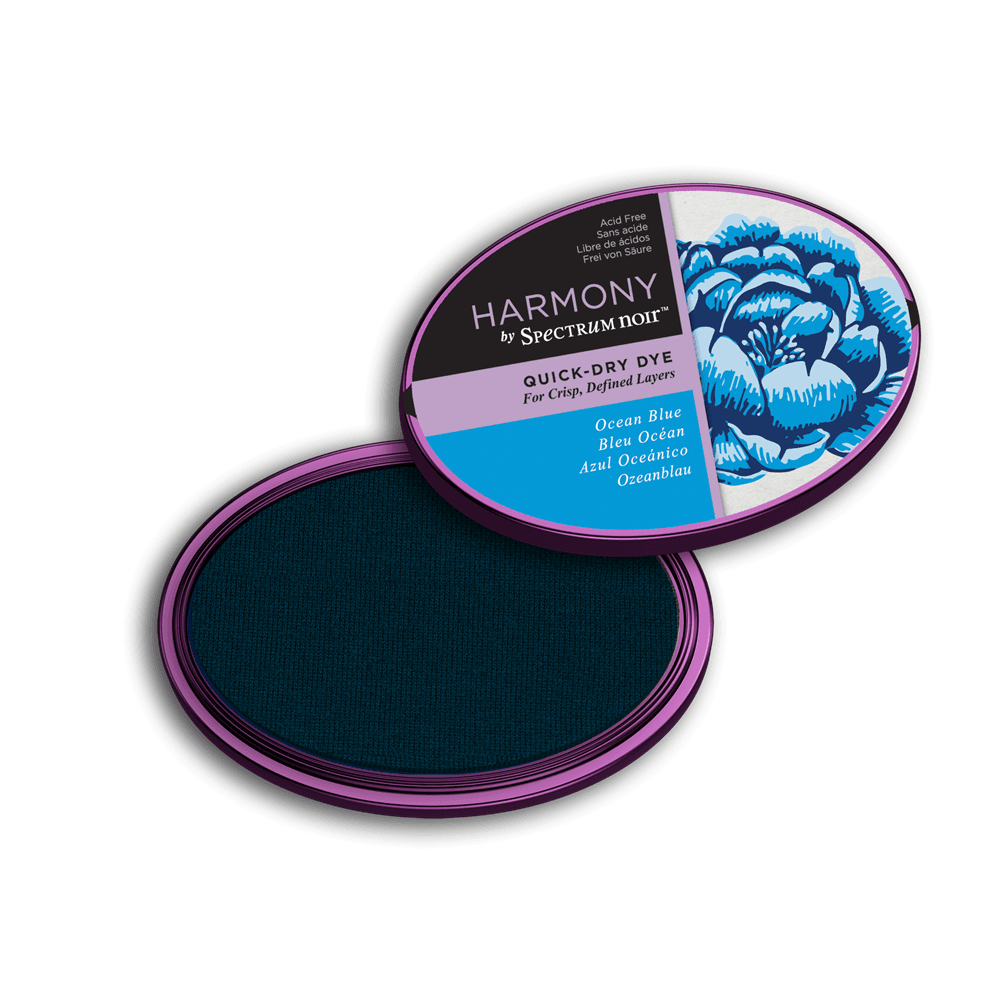 OCEAN BLUE Spectrum Noir Harmony Quick-Dry Dye Stamping Inkpad Crafters Companion