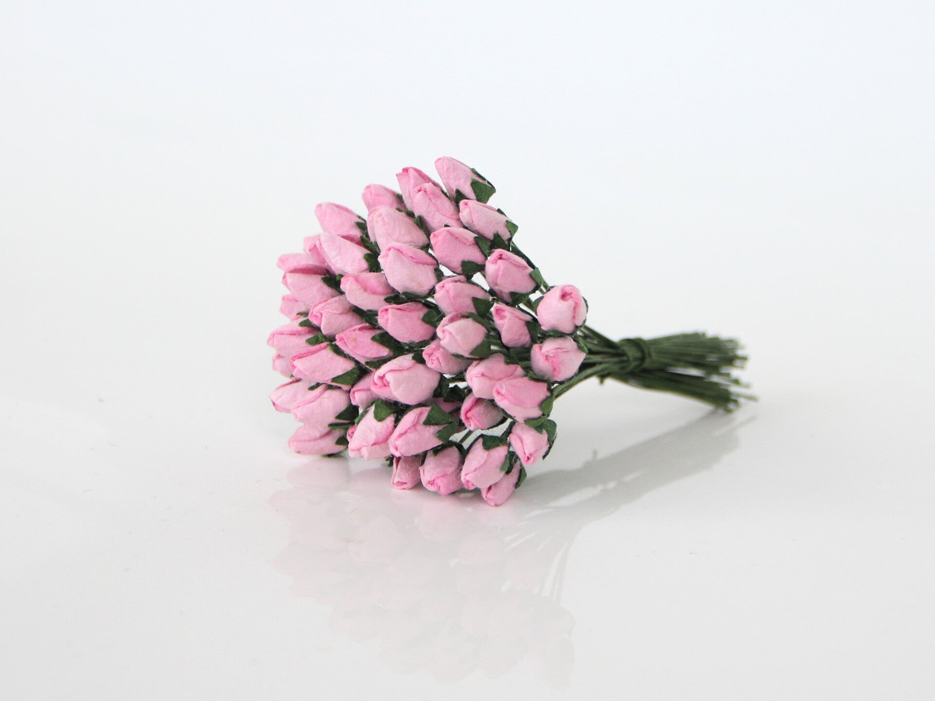 PINK CLOSED MIDI ROSE BUDS Mulberry Paper Flowers OPEN ROSES SEMI OPEN ROSES Card Making Create Craft DIY Decorative Projects Flower Displays Paper Crafting Head Wrist Band Doll House Miniature Flowers Birthday Wedding Cards Floral Home Decor Scrapbooks