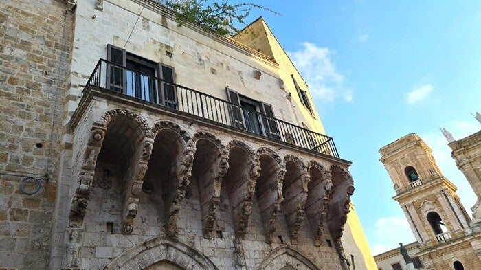 Photo of the Loggia Balsamo balcony in Brindisi city