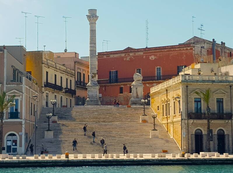 Picture of Brindisi tourism hotspot Roman Colons
