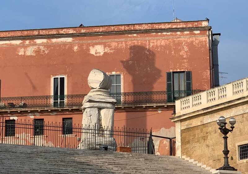 Part of of Brindisi tourism hotspot Roman Colons