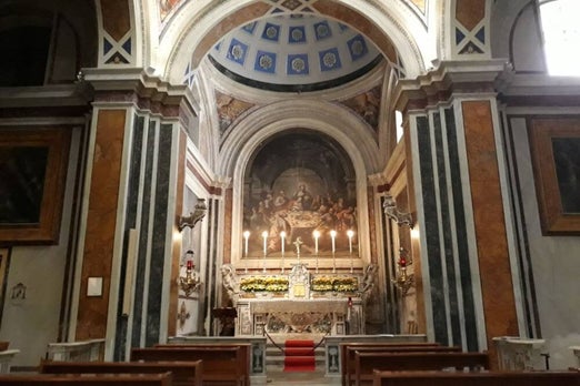 Inside picture of the Cathedral-duomo- in Brindisi-Puglia-Italy